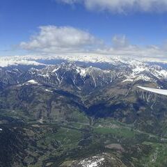 Flugwegposition um 12:41:03: Aufgenommen in der Nähe von Gemeinde Untertilliach, Österreich in 3536 Meter